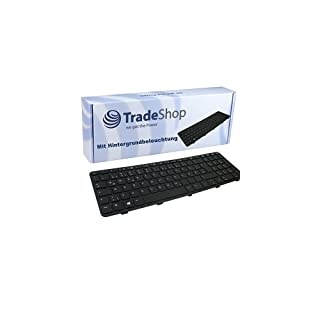 Original Tastatur mit Hintergrundbeleuchtung Notebook Keyboard Austausch Deutsch QWERTZ für HP Probook 450-G0 450-G1 450-G2 455-G1 455-G2 455-G2 470-G0 470-G1 470-G2 F200 (Deutsches Tastaturlayout)