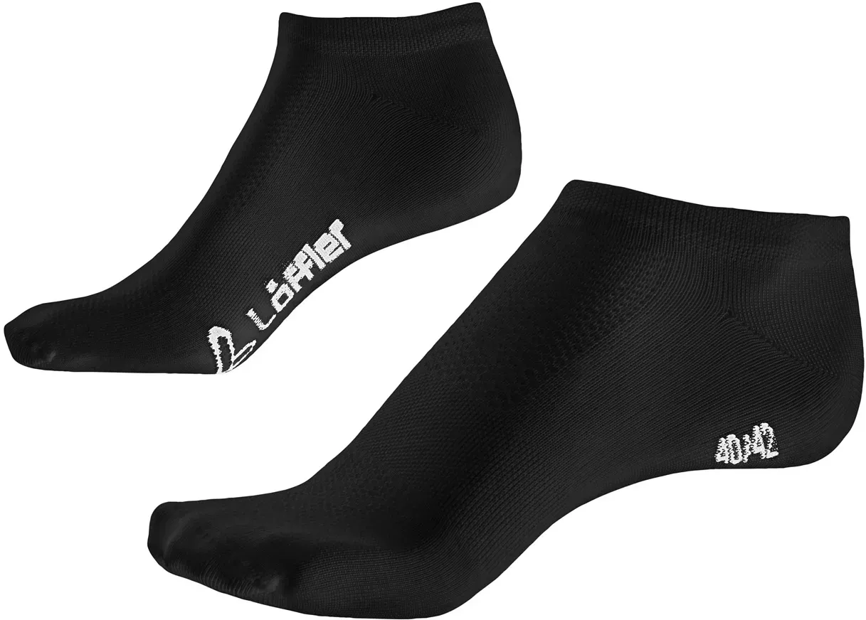 Löffler Ankle Socks Sportsocken black- Gr. 43-46
