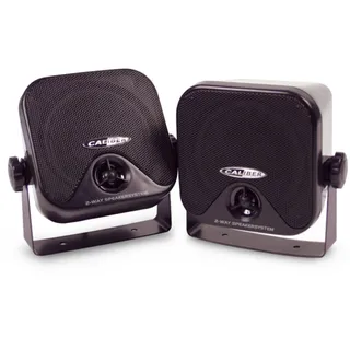 Caliber Lautsprecher Auto - Auto Boxen - auch für Boote - Aufbau Koaxial Lautsprecher - Max. 80W - 40W RMS - Schwarz - 2-er Set