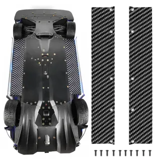 ZHRCFUN 2 Stücke Kohlefaser RC-Chassis Seitenschweller Verbreiterungssatz (46 mm) für 1/7 Felony und Infraction V2 6s BLX All-Road LKW RTR