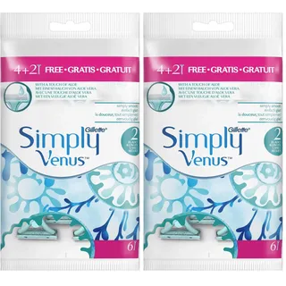 Gillette Simply Venus 2 Einwegrasierer 6 St.