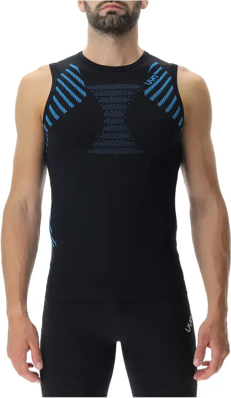 UYN Running Ultra1 ärmelloses Laufshirt Herren black/atlantic/atlantic XL