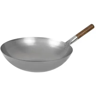 Gastronoble London Wok CT246 mit Rundem Boden, 19.5cm x 38cm