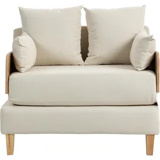 [en.casa] Sofa, Seinlus 81x88x68 cm Beige