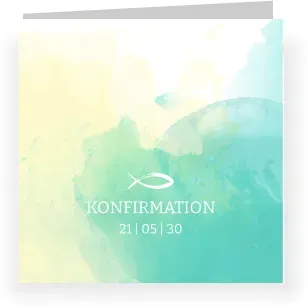 Einladungskarte Konfirmation: Abstrakt mit Foto