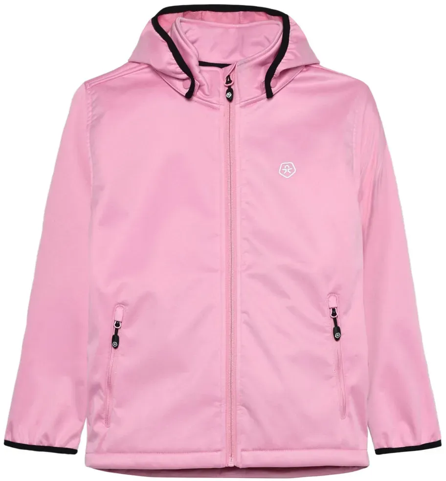 ColorKids Softshell Fleece Jacke Kinder - rosa-5708 / 152