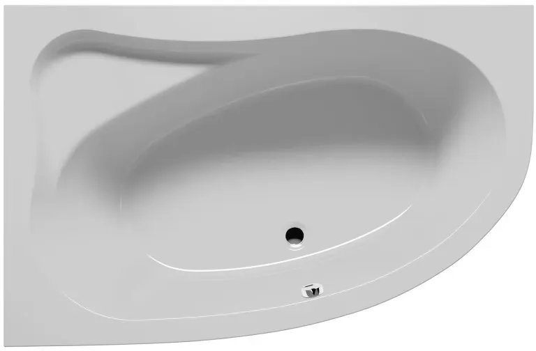 Riho Lyra 140x90cm, Raumsparbadewanne, glänzende Oberfläche, rechte Version