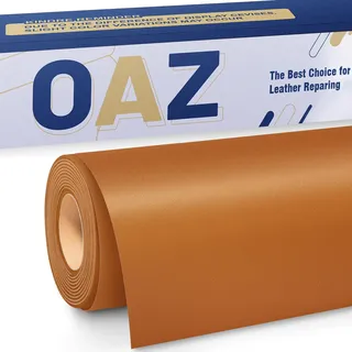 OAZ Leder Reparatur Patch, 40x80cm Lederflicken Selbstklebend Leder Reparatur Patch, für Möbel, Sofas, Autositze, Handtaschen, Jacken, Leder Renovierung, Hellbraun