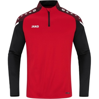 Jako Ziptop Performance Rot/Schwarz 128