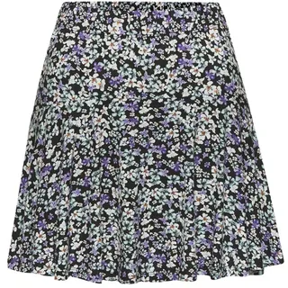 VIVANCE Hosenrock Damen lila-türkis-creme bedruckt Gr.46