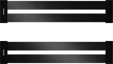 Design Abtropfgitter (629738S) Aluminium / brushed black metalic (schwarz)  Abtropfgitter in Brushed Black Metalic optimal geeignet für Auflage und flächenbündige Spülen.