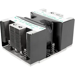 Silverstone Technology XE02-SP5, 2U Kleiner Server/Workstation CPU Kühler für AMD SP5 Sockel, SST-XE02-SP5B (Schwarz+Schwarz)