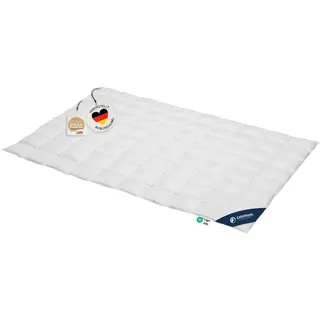 casimum Gänsedaunenbettdecke FIRST CLASS Daunendecke 135x200, 155x220, 200x200 für Sommer & Winter, Füllung: 100% Gänsedaunen, Klasse 1, Downpass zertifiziert, Bezug: 100 % Baumwolle, Bettdecke 135x200 cm, 155x220 cm, 200x220cm & weitere Größen weiß 135 cm x 200 cm
