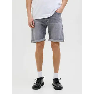 JACK & JONES Shorts JJIORIGINAL mit stylischem Aufschlag und Knopfleiste Baumwollmischung, regular fit grau XS