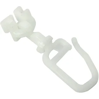 GARDINIA Drehgleiter für 6 mm Laufkanal Weiß 20-er Pack