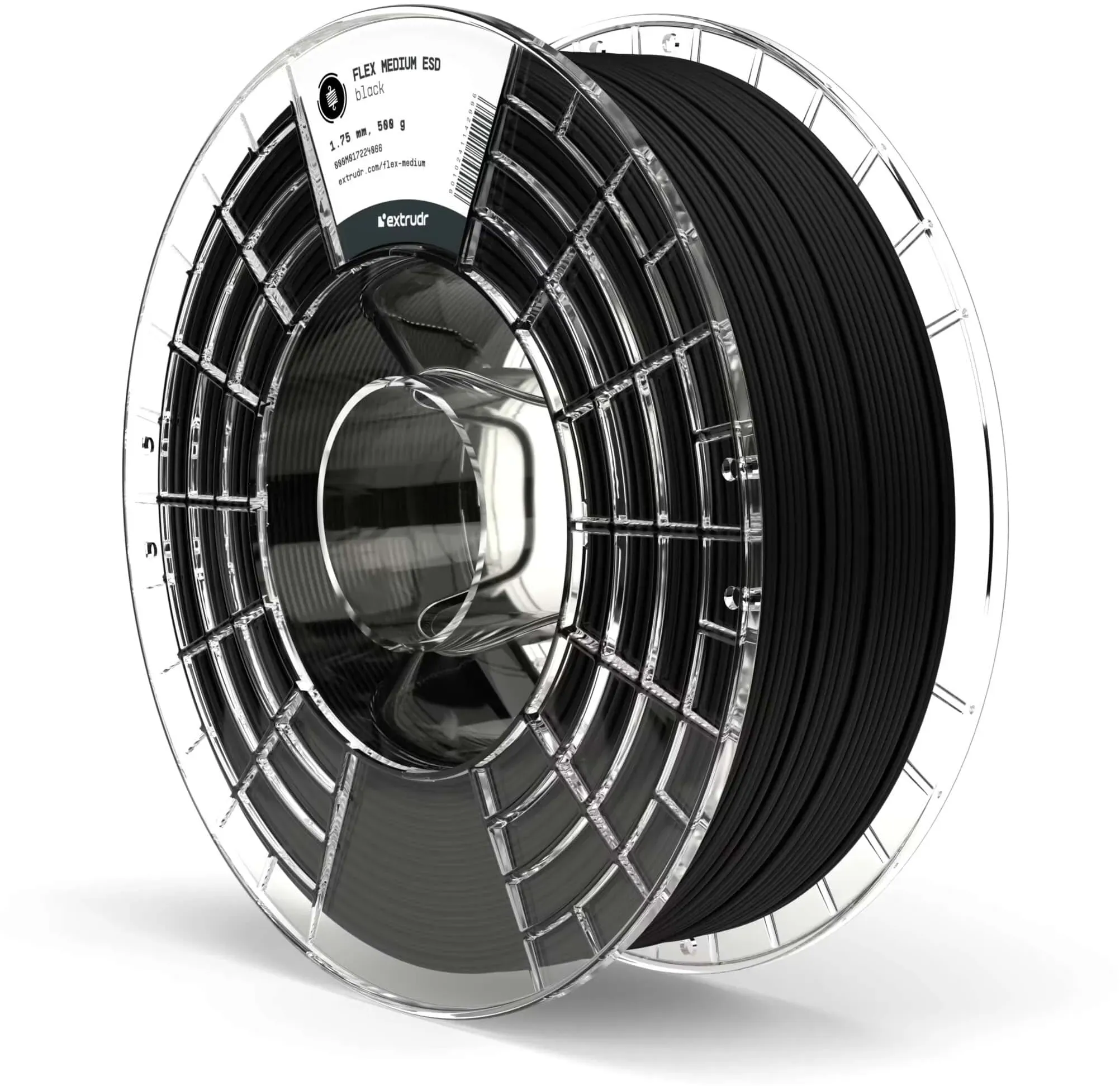 Extrudr Flex Medium ESD - Schwarz, 1,75mm, 500g