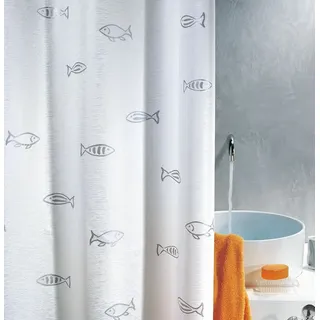 Spirella Duschvorhang Kos 120 x 200 cm silber