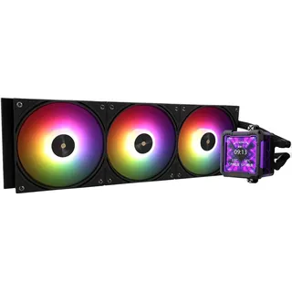 Thermalright FWPRO 360 Black ARGB CPU AIO Kühler, IPS LCD Bildschirm mit 320 * 320 Auflösung, für AM5&Intel 1700/1851, leistungsstarker wassergekühlter Kühler mit 2.73in abnehmbarem Displa