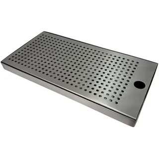 BieTal BieTal® Tropfschale Tropfblech Tropfkasten Edelstahl 30x15x2cm - 2-teilig