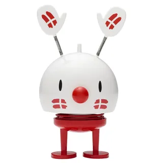 Hoptimist Geburtstag Figuren, Wackelfigur & Glücksbringer Skandinavisch, Wohnzimmer & Schreibtisch Deko, Büro Gadget, Tolle Kleine Geschenke, 8,8 x 8,5 x 14,4 cm, Medium, Weiß