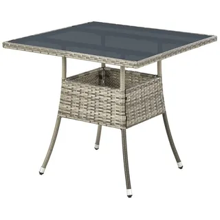 quadratisch 80 x 80 cm Grau