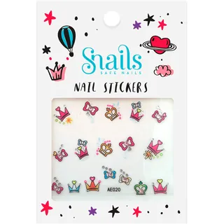 Snails 510200 Kinder Nagelsticker, Motiv: Prinzessin, abziehbar
