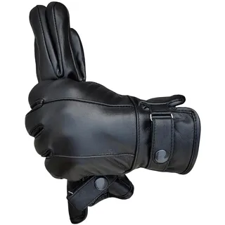 ATTONO Herren Lederhandschuhe Mode Auto Chopper elegante Handschuhe aus Leder - 8/M - 8