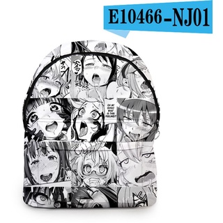 Cartoon Lustige Hentai Student Bookbag Notebook Rucksäcke 3D-Druck Oxford Wasserdichte Jungen/Mädchen Lässige Reiserucksäcke