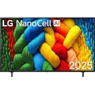 LG NanoCell TV 55NANO80A6B (Flat, 55 Zoll / 139 cm, UHD 4K, SMART TV)
