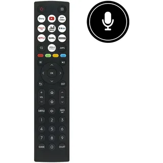 VINABTY Neu ERF2AC36H ErsatzFernbedienung ERF2AC36 Fernbedienung Ersatz für HISENSE QLED 4K TV ERF2AC36H ERF2AC36 65A7NQ 65A6N 43A7NQ 50A7NQ 55A7NQ Remote Controller
