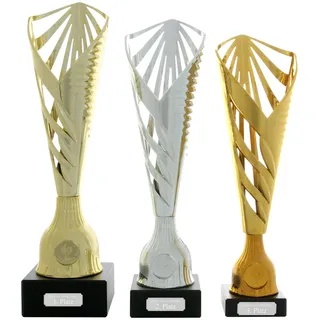 pokalspezialist Pokal Pokal Bromberg Gold mit Gravurplatte und Gravur