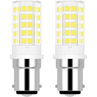 JINLONTA B15d NäHmaschinenlampe 4W Ersatz 30W/40W Halogenlampe 230V Kaltweiß 6000K Nicht dimmbar B15d Klein Bajonettsockel Kronleuchter für Nähmaschine, Dunstabzugshaube, Kronleuchter, 2er Pack