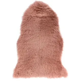 Lammfell  (Altrosa, Länge: 90 cm, 100 % Echtfell)