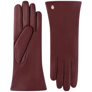 Roeckl Lederhandschuhe PRAG Klassische Handschuhe aus Kaschmirfutter rot 7