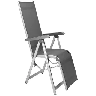 Kettler BasicPlus Relaxsessel 61 x 90 x 111 cm silber/anthrazit klappbar