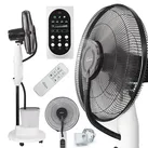 TroniTechnik® Standventilator mit Wasser, Ventilator mit Wasserkühlung Sprühnebel Raumbefeuchter 75W