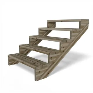 Gartenwelt Riegelsberger Terrassentreppe 5-stufig 89 cm Holz