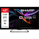 SHARP QLED-Fernseher "4T-C43HRx", Energieeffizienz: G (A-G), schwarz, 43 ′′, Fernseher
