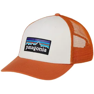 Patagonia P-6 Logo Trucker Cap White/Redtail Rust One Size