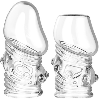 JFRong 2 Stück Set Eichelring Penisring Penis Vorhaut Zurückhalte Ringe Elastischer Dehnbar elastisch Cockring Hodenring Verzögerter Sex Penisstimulation Erotic Sex spielzeug für die Männer(Typ A)