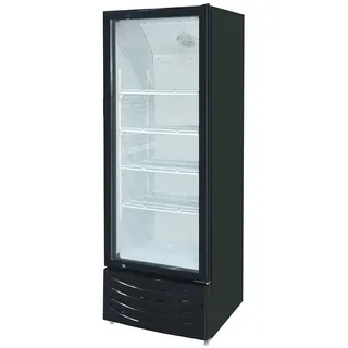 vaiotec Getränkekühlschrank schwarz, 1 Glastür, 223 Liter, 580 x 590 mm