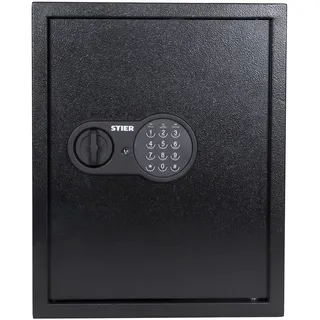 Stier Schlüsseltresor/Schlüsselkasten mit Elektronikschloss, 71 Haken, Verrieglung durch Code, Tür doppelwandig, inkl. Notschlüssel, Schlüsselbox,