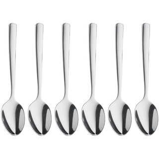 WMF Boston Espressolöffel Set 6-teilig, 10,8 cm Cromargan Edelstahl poliert, glänzend, spülmaschinenfest