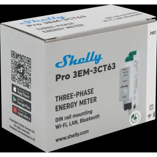 Shelly Pro 3EM-3CT63, Wlan, BT, LAN