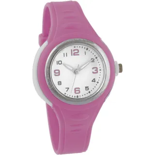 Kinderarmbanduhr mit Silikonarmband Lila für Mädchen Quarzuhrwerk Geschenk