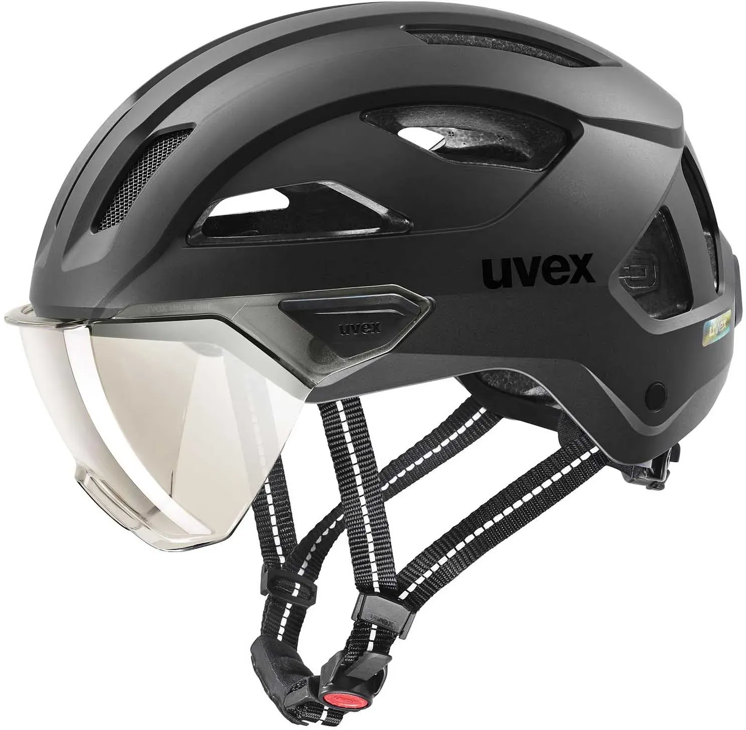 uvex stride visor Fahrradhelm black matt- Gr. 53-56cm