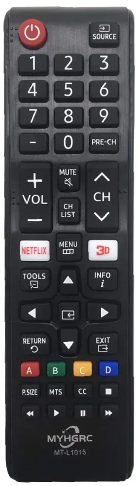 MYHGRC universal Fernbedienung MT-L1015 Remote Control für Samsung Smart TV