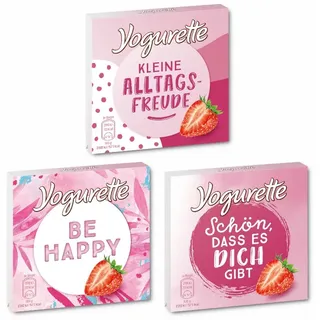 (21,00€/1kg) Ferrero Yogurette Erdbeere 4er, Riegel, Schokolade, 50g Tafel