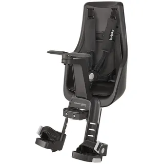 Bobike Exclusive Mini Plus Vorderer Kindersitz Für Fahrräder - Urban Black - Max 15 kg