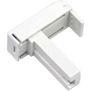 GARDINIA Universal-klemmträger weiß Kunststoff, 2 Stück, Klemmträger - Gardinia